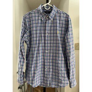 EUC Ralph Lauren Mens Plaid Long Sleeve Button-Down Shirt L